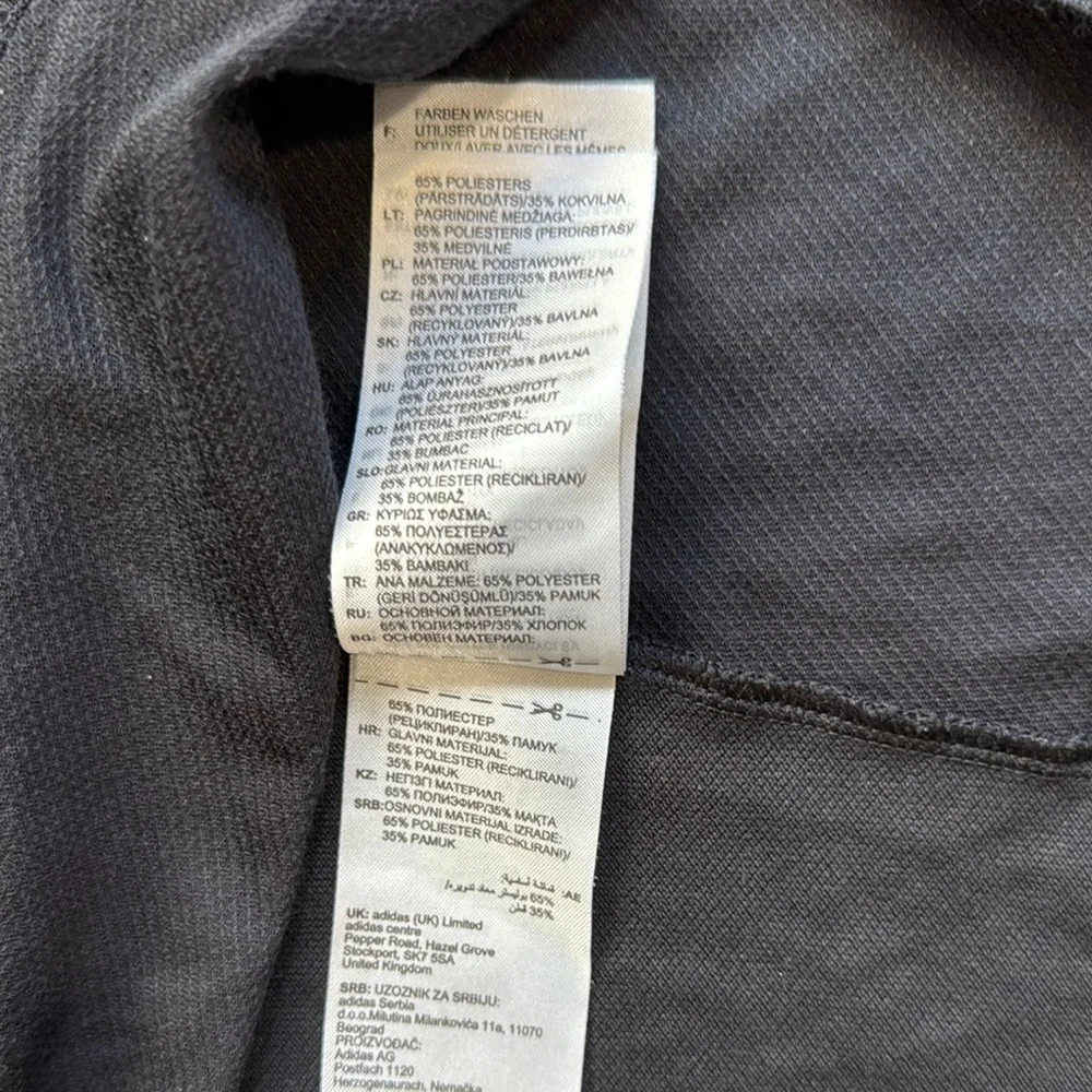 Adidas Black Polo Shirt with Iconic Stripes DC United Size Medium - Picture 4 of 9